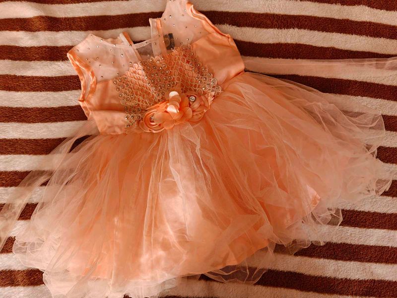 Two Cute Peach &amp; Pink Dress