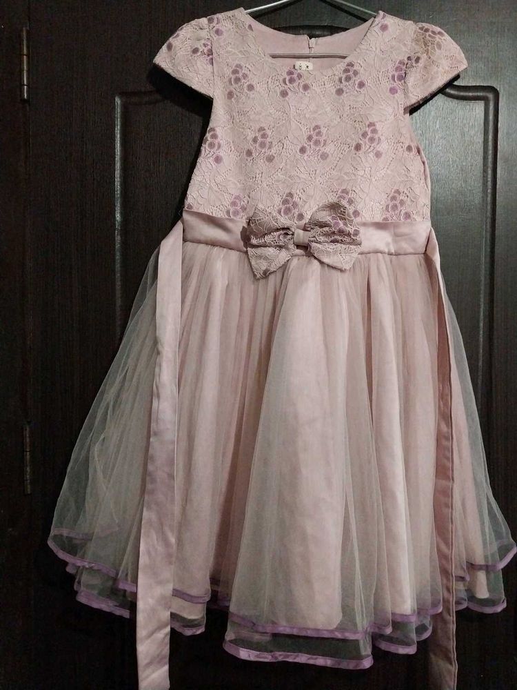 Floral Lace Bow Dress