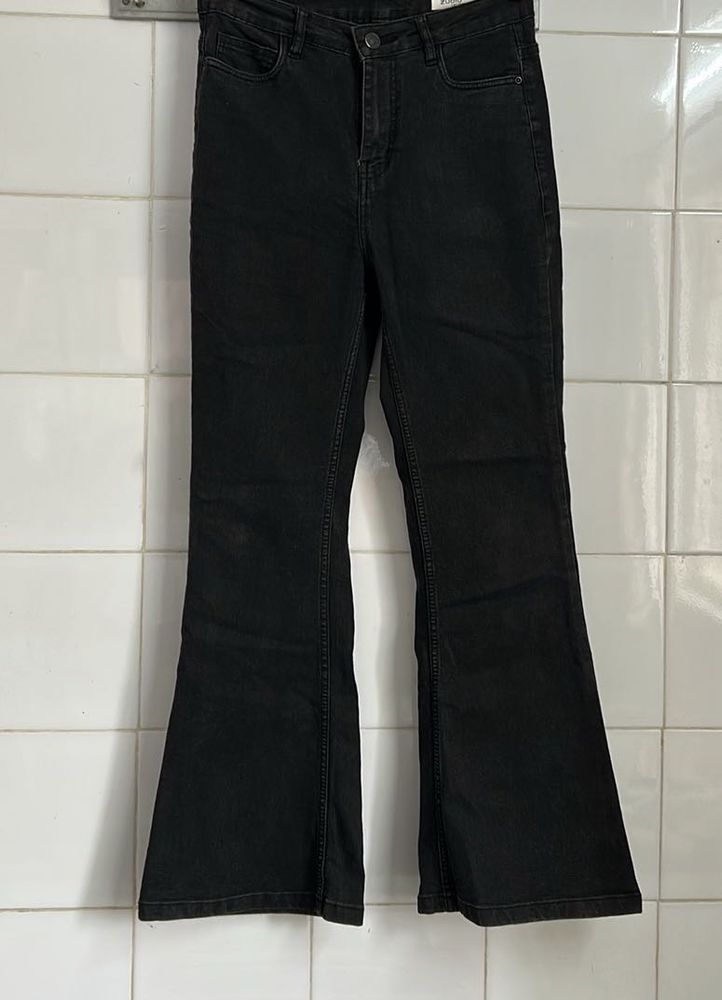 Charcoal Flare Jeans