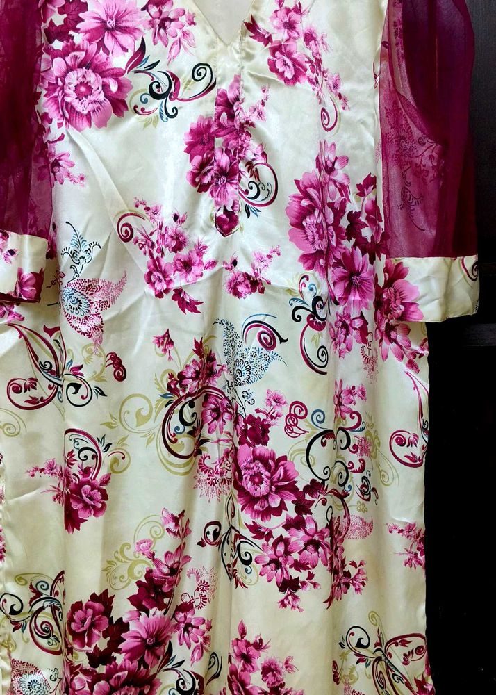 Deep V Neck Kurta