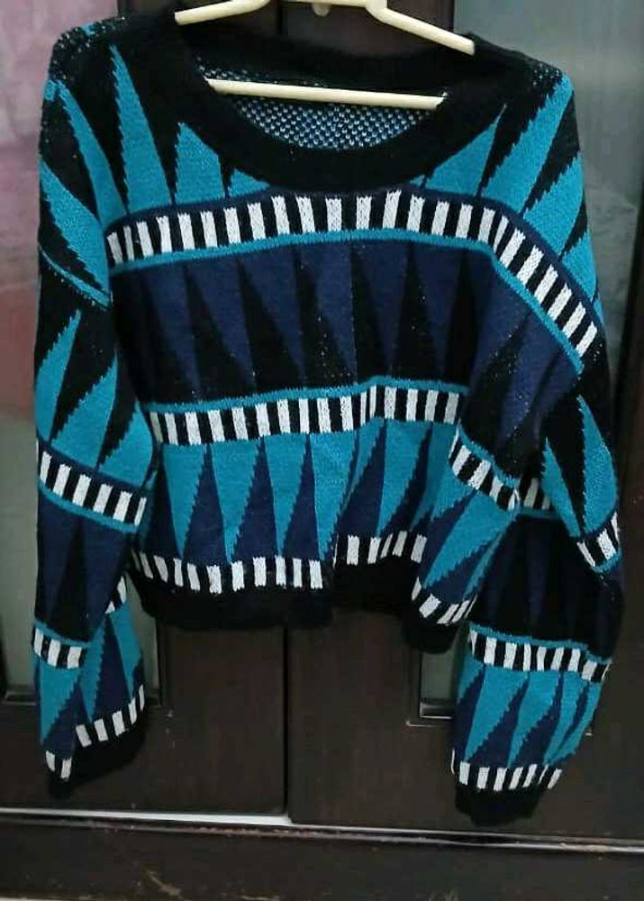 Patterned Knit Sweater