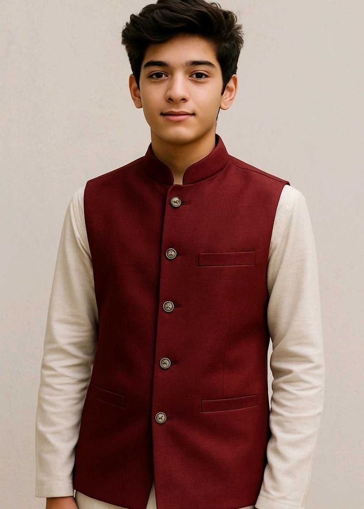 Maroon Waistcoat
