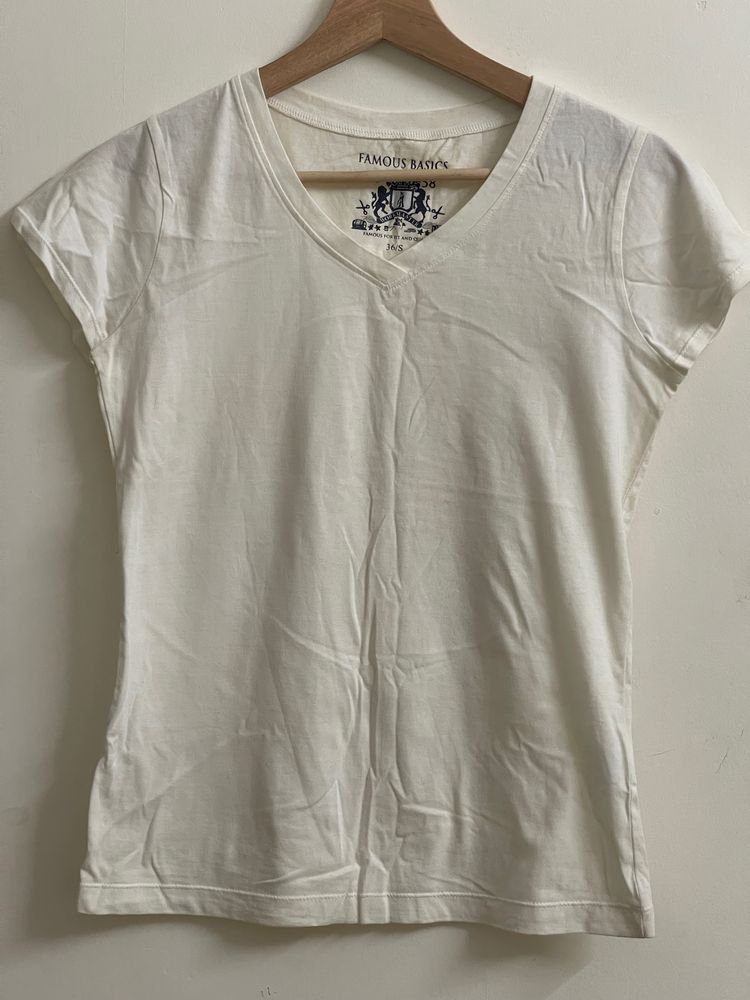 Basic White Tshirt In Size Small