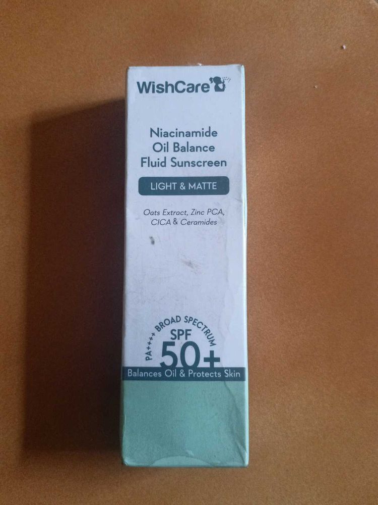 Wishcare Niacinamide Oil Balance Fluid Sunscreen