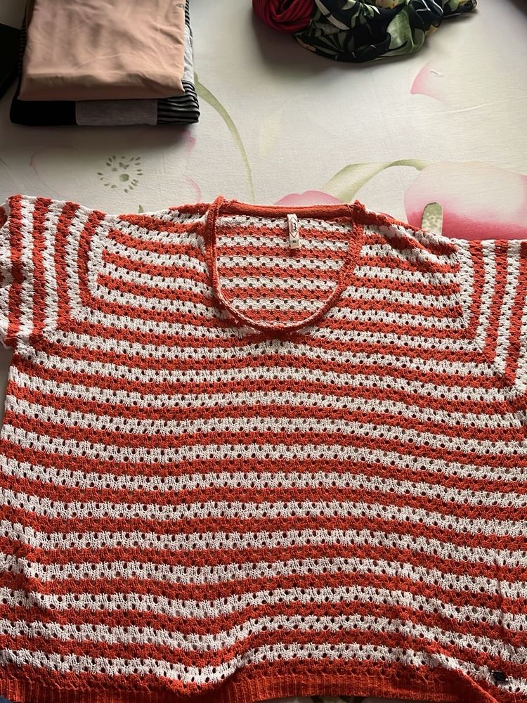 Striped Knit Top