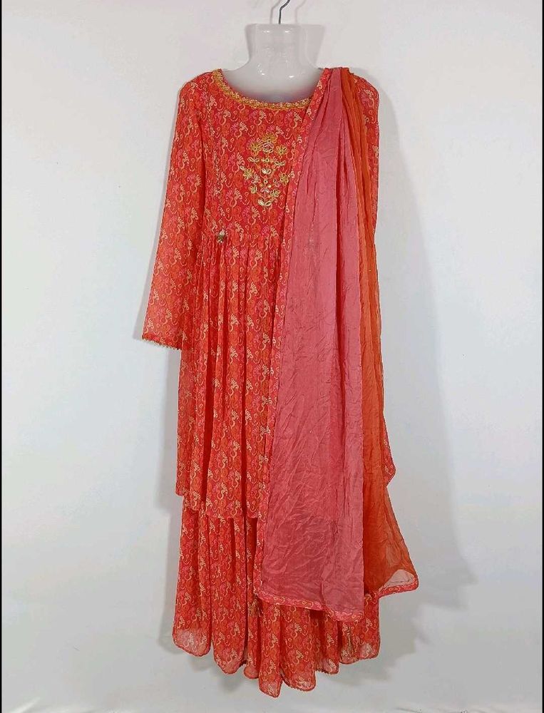 Multicolor printed Sharara Set