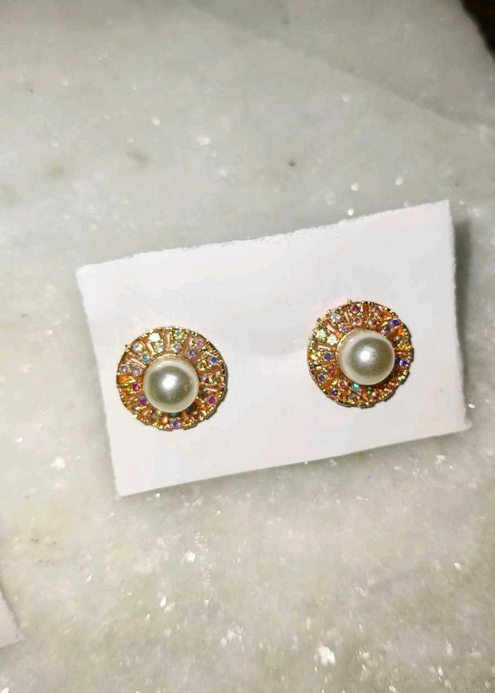 Pearl Stud Earrings