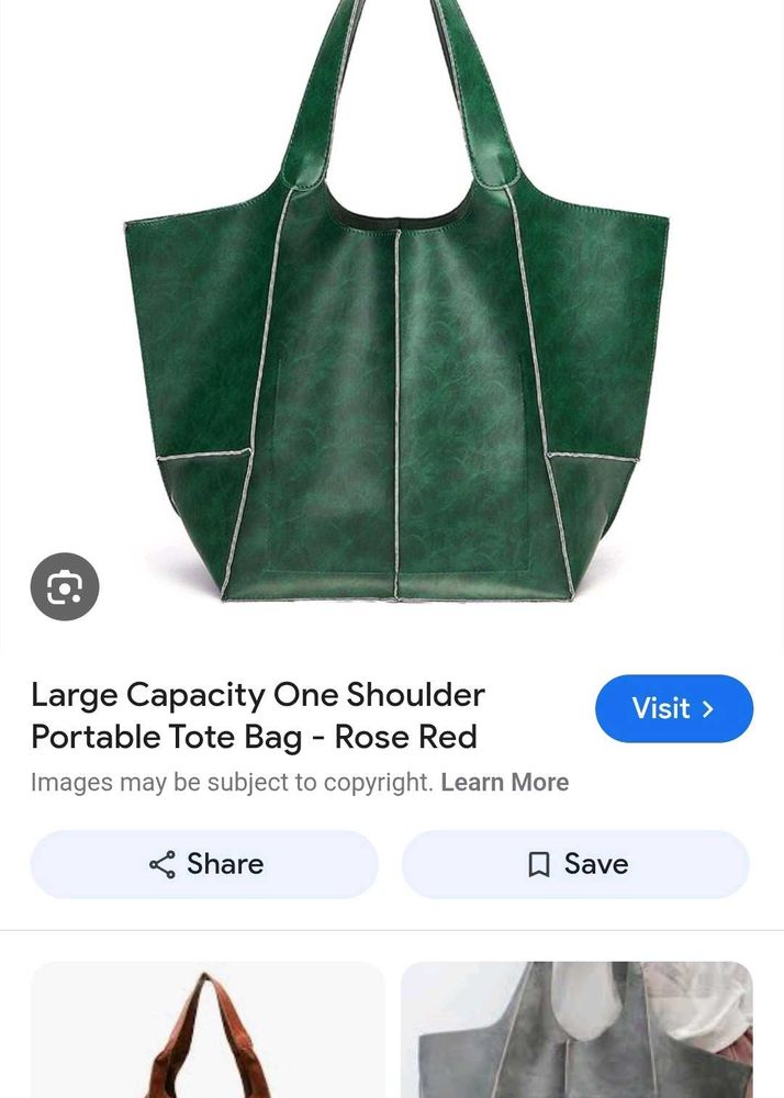 Green Tote Bag