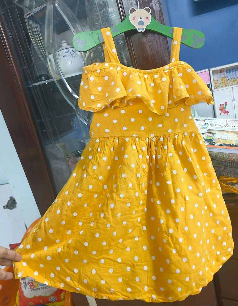Mustard Colour Frock💛✨