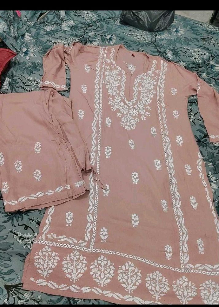 Handwork Chickenkari Plazo Set