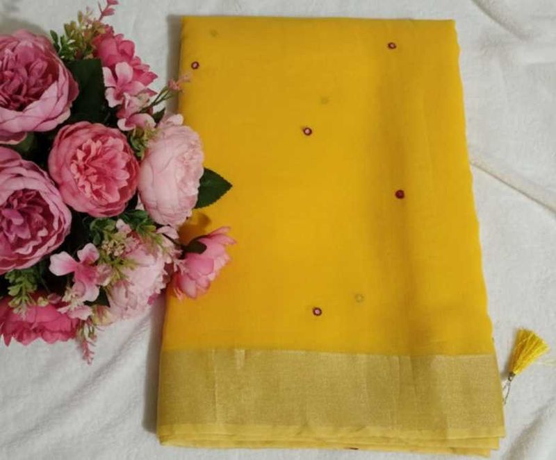 Elegant Yellow Saree