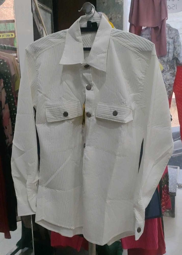 White Button-Down Shirt