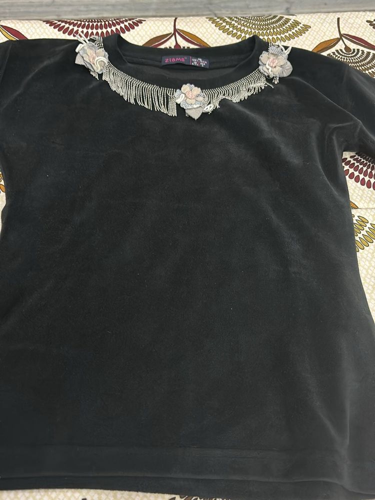 Velvet Top For Girls