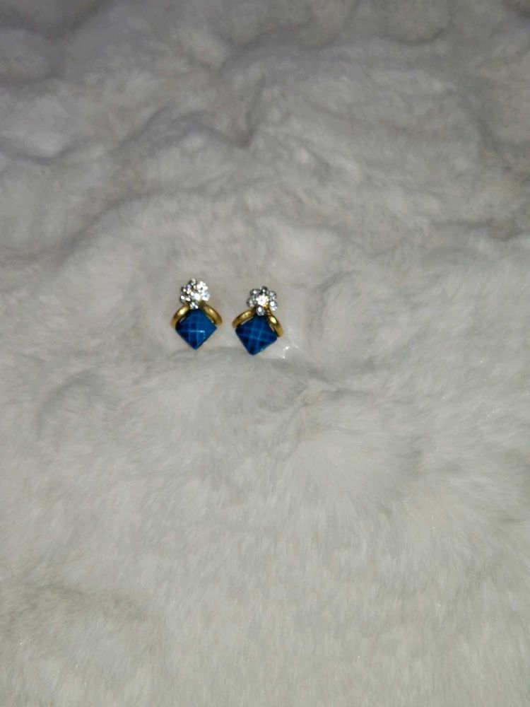 Blue Gemstone Earrings