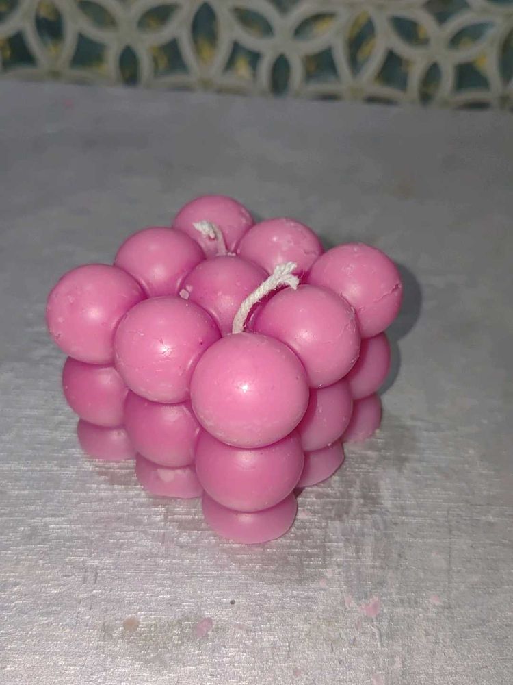 Homemade Bubble candle.