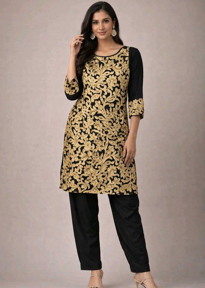 Elegant Embroidered Kurta Set