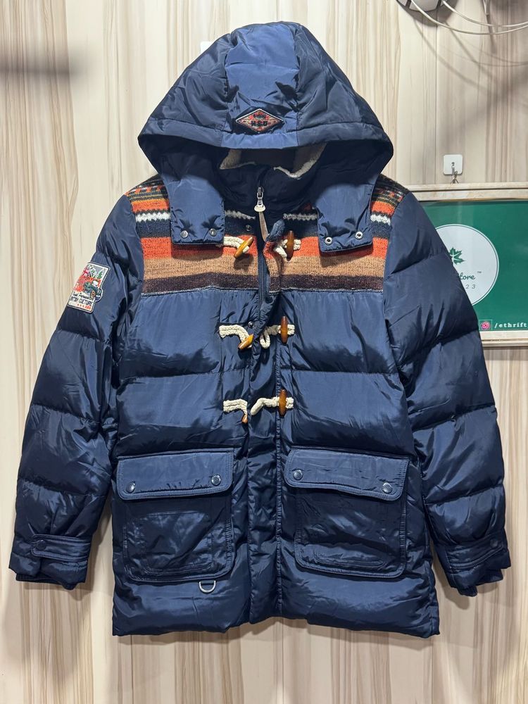 Enquired British Culture Down Feather Jacket