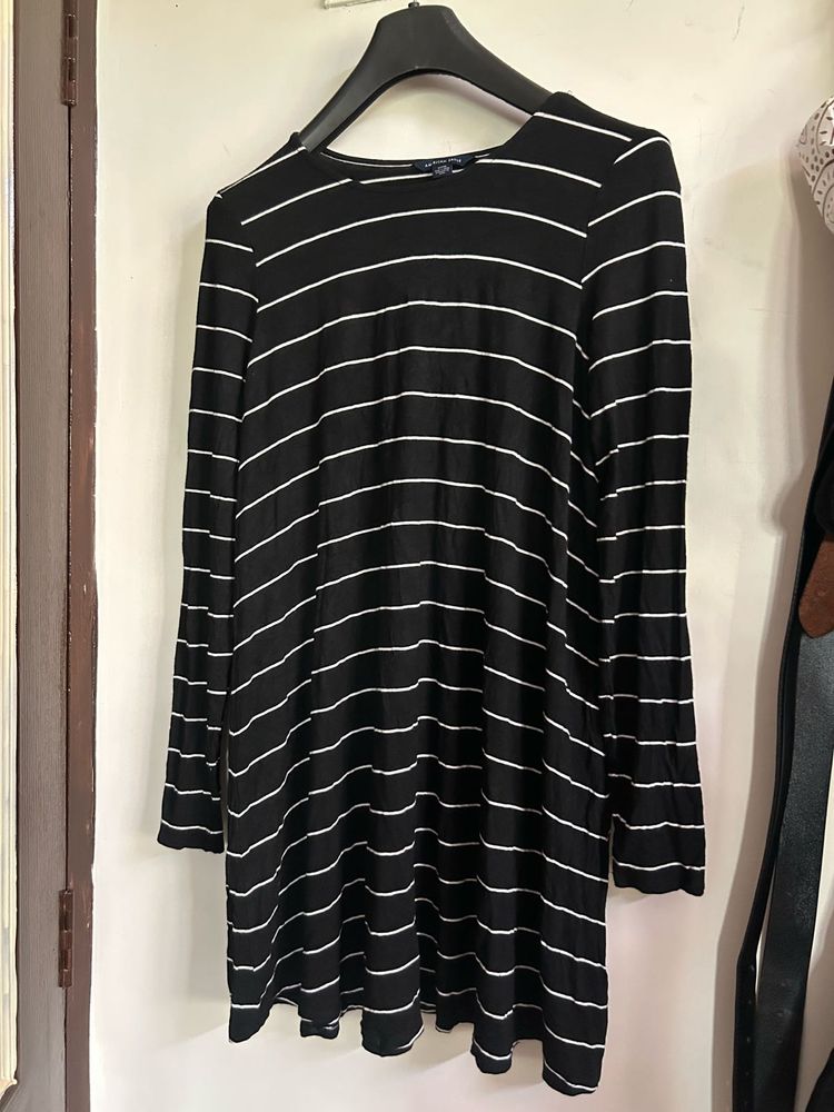 Striped Long Sleeve Dress