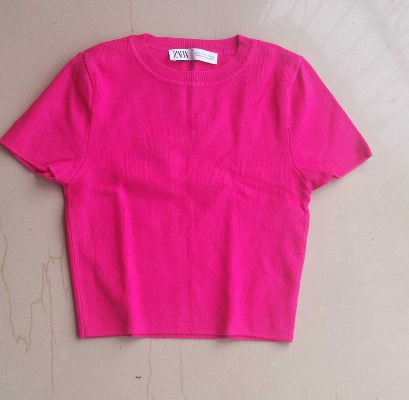 Zara Hot Pink Top