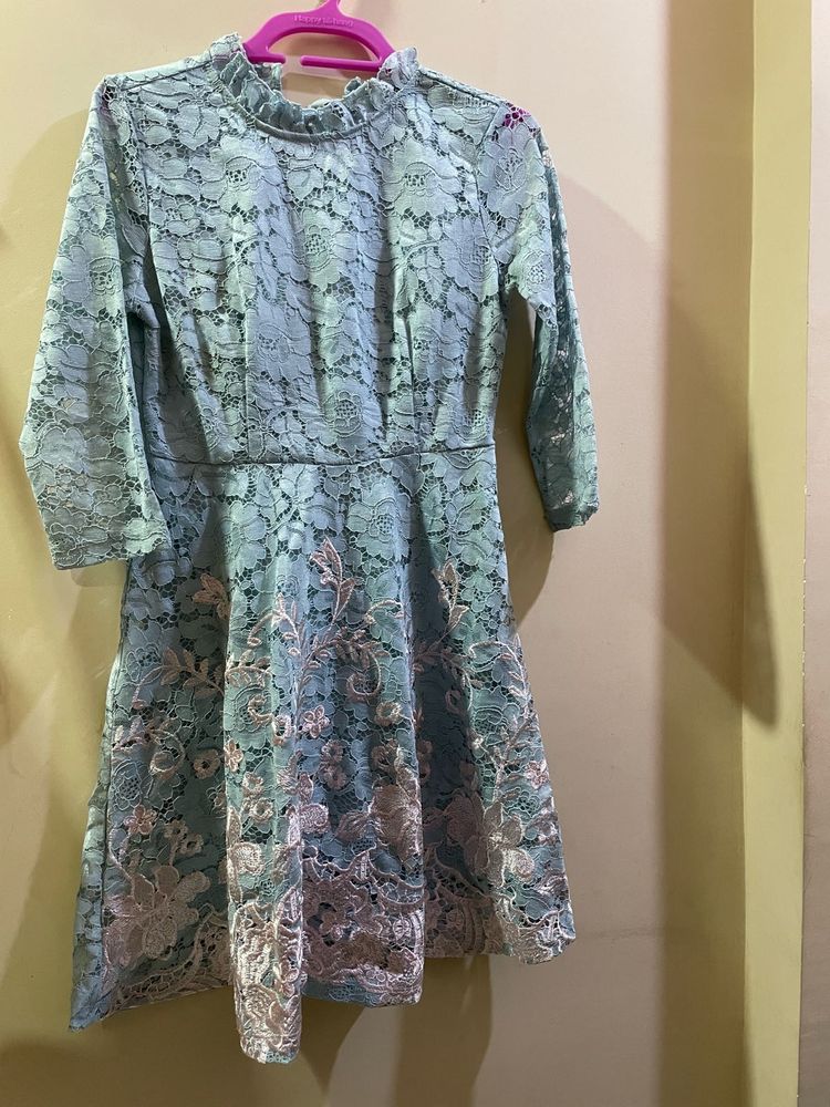 Mint Lace Dress