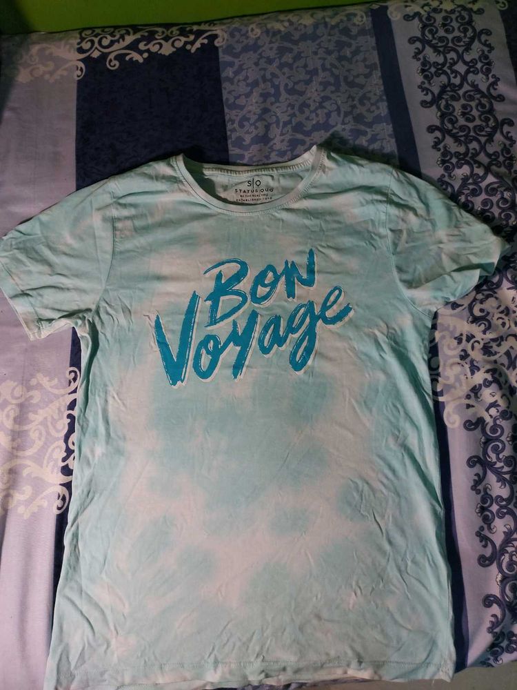 Printed Light Blue Tshirt