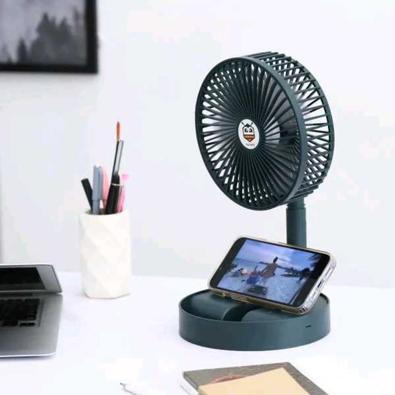 Mini Portable Folding Rechargeable Fan Stand