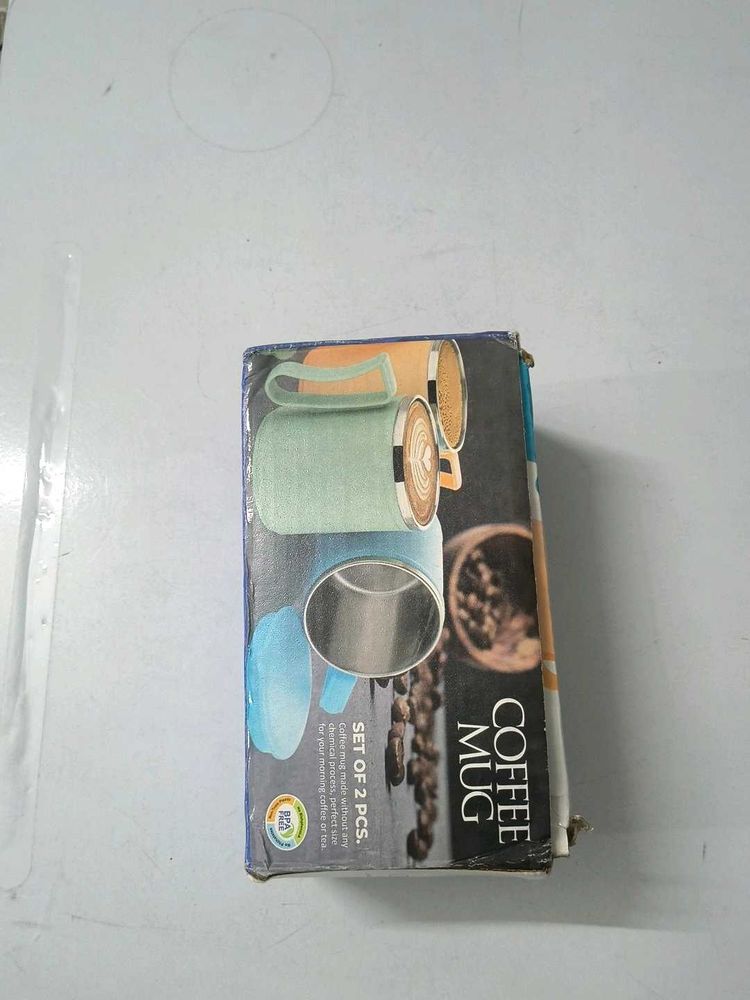100% new insulated steel coffee mug 2 pcs