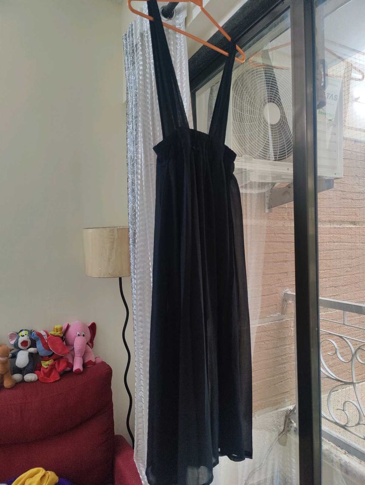 Black Maxi Dress With Free  Tshirt