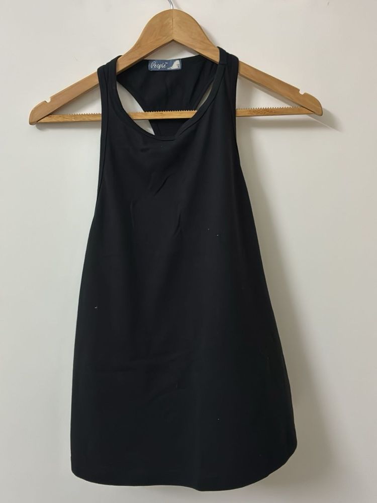 Black Racerback Tank Top