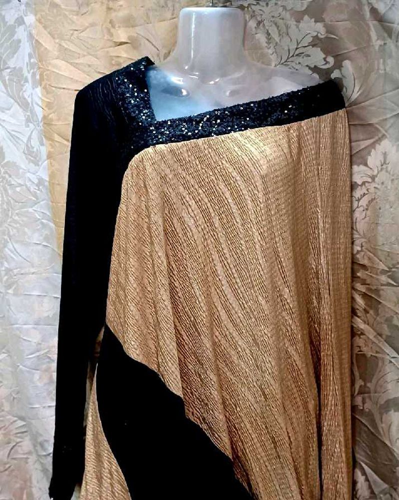 Embellished Drop Shoulder Kaftan Gown