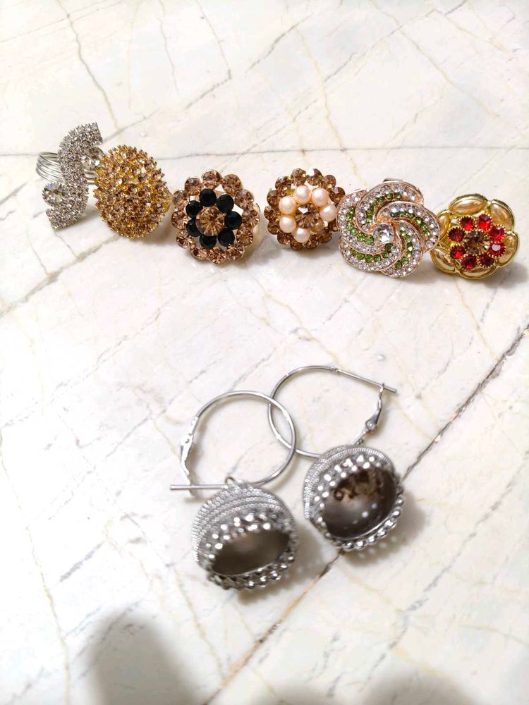 Vintage Style Ring &amp; Earring Set