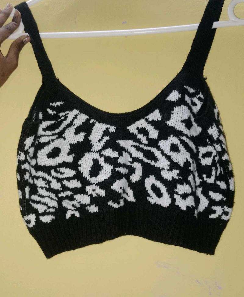 Patterned Crop Top
