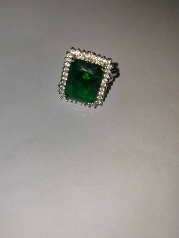 Emerald Green Statement Ring