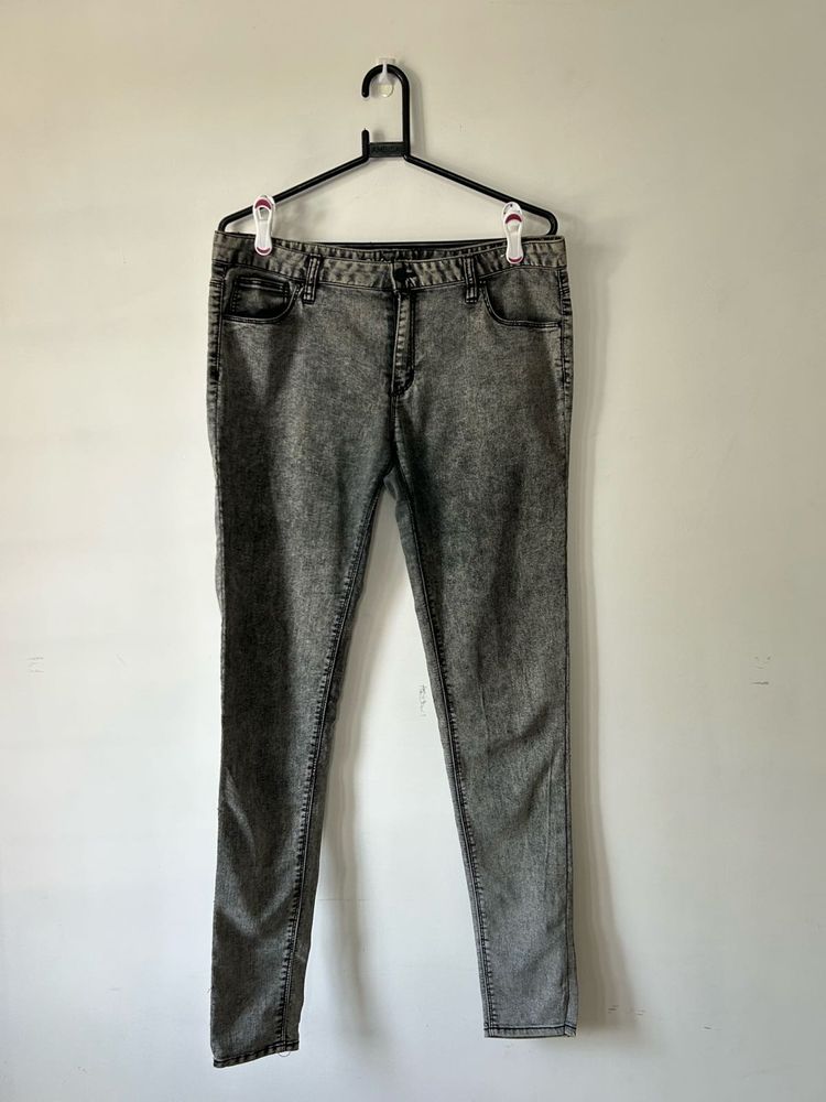 Grey Wash Denim Jeans