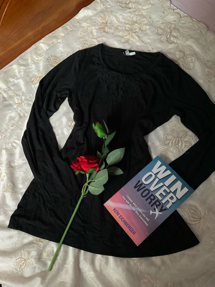Y2K Black Cotton Shirt
