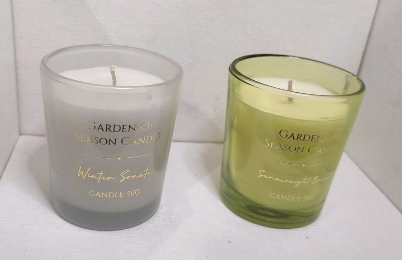 Scented Candles Set Of 4 Perfect For Home Decor Or Gifting. Burn Time Per Piece :11 Hours