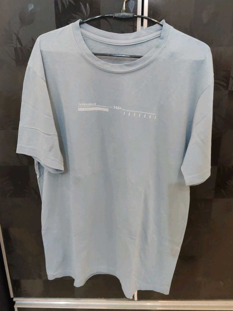 Light Blue Graphic T-Shirt