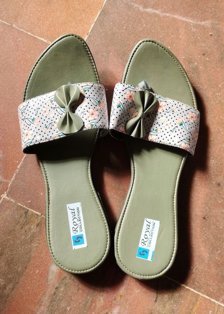 Jade Green Colour Chapal , Size 42 , Never Used