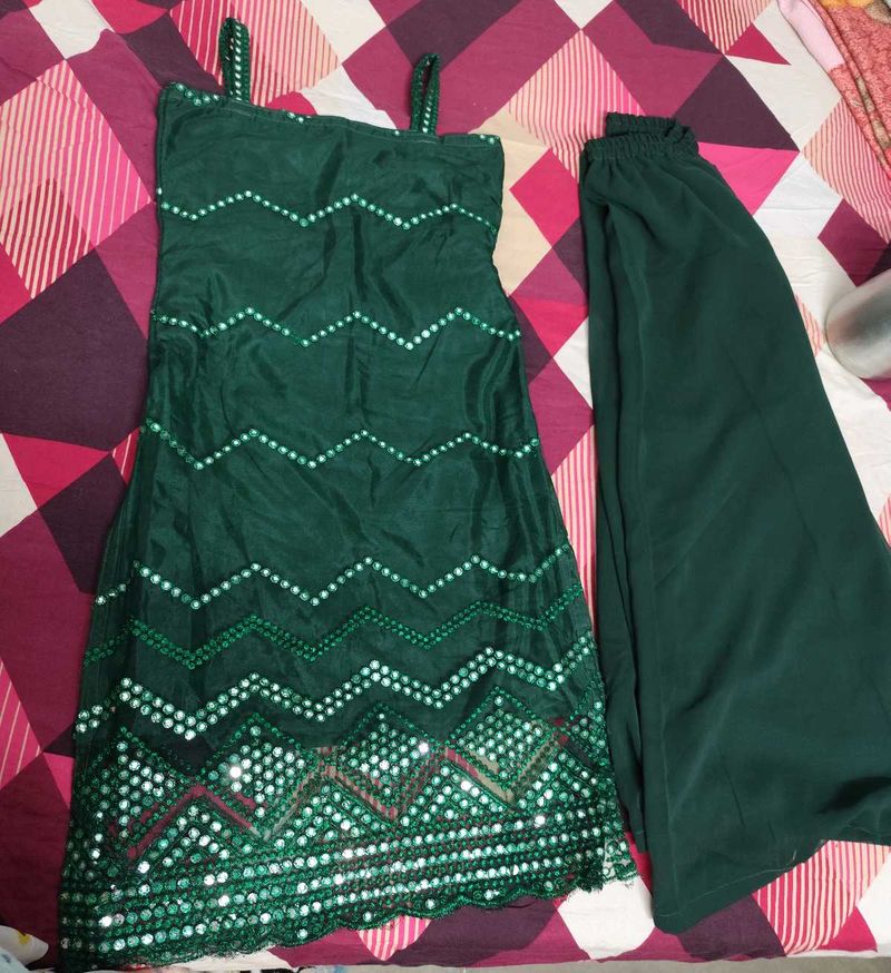 Kurta Plazo Set For Mehndi Function