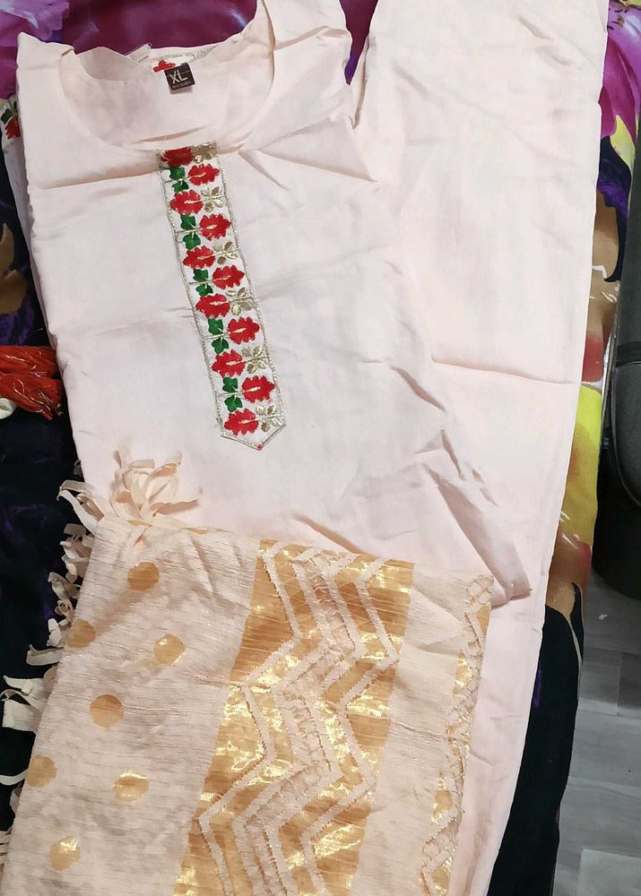 Elegant Embroidered Kurta Set