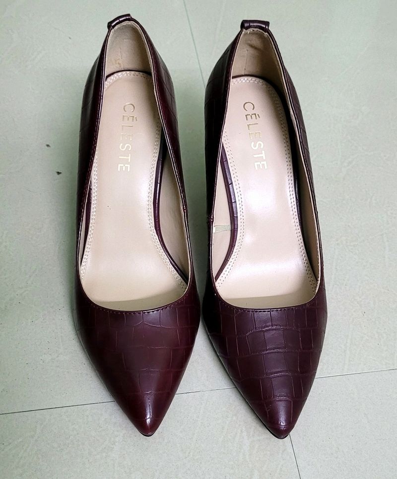 💥Price Drop💥Unused Branded New Celeste Burgundy Heels/Pumps