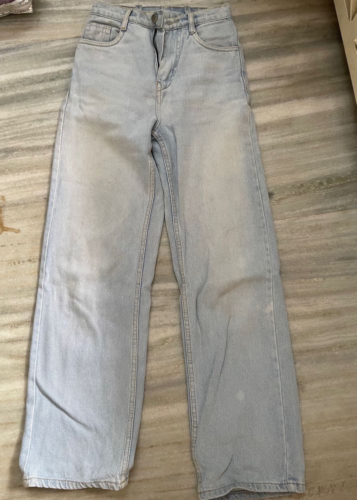 Light Wash Wide Leg Jeans