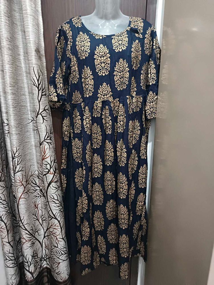 New Black And Golden Naira Kurta