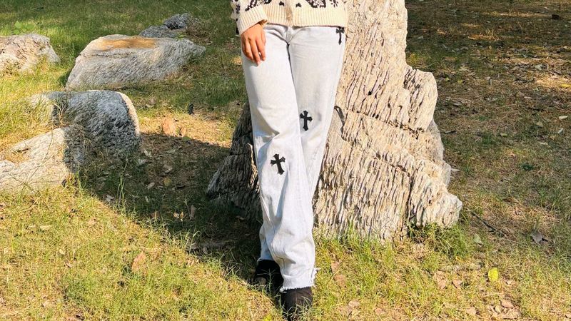 Chrome Cross Style Jeans