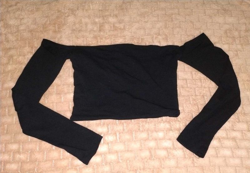 Black Off-Shoulder Top