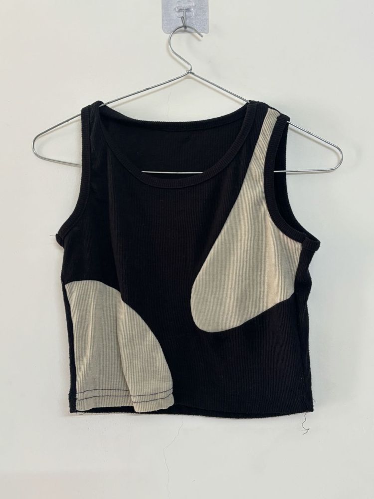 Trendy Black Tank Top