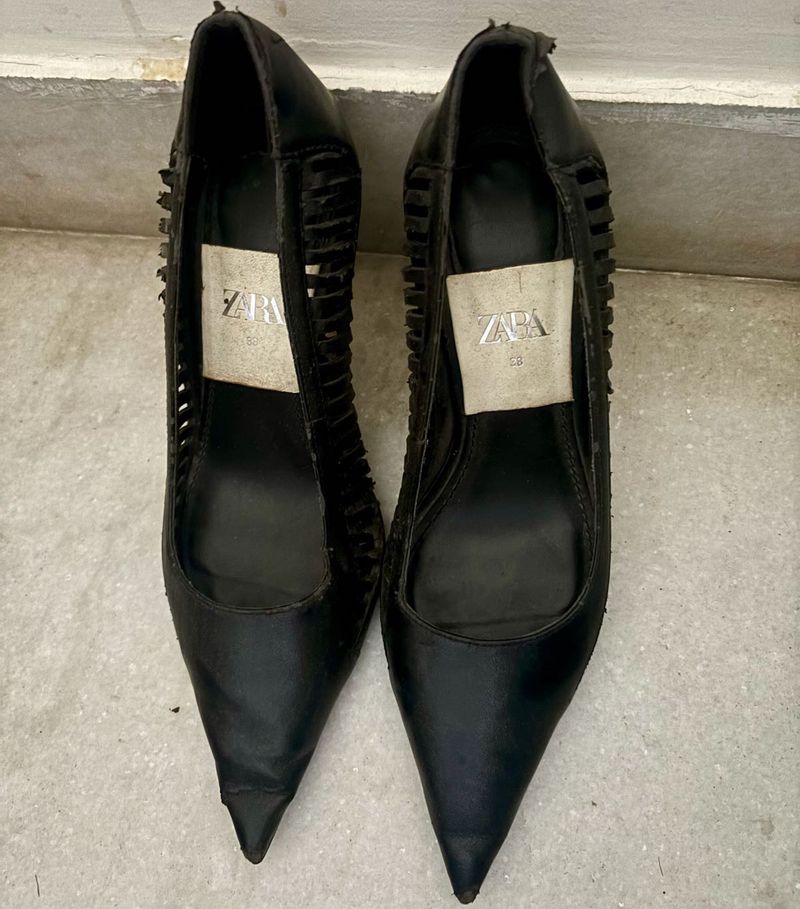 Zara Black Heels