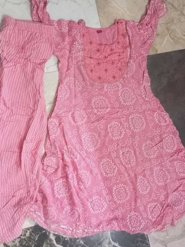 Pink Kurta Set