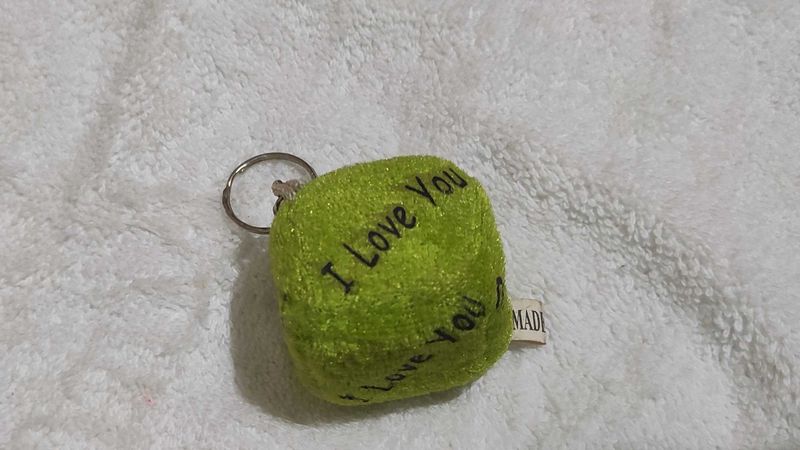 Imported Cube spong key chain Totally New