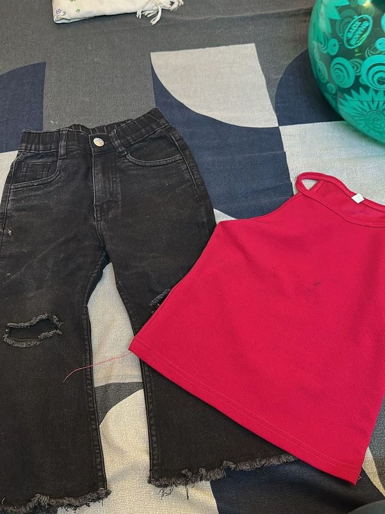 Jeans N Top For Kids